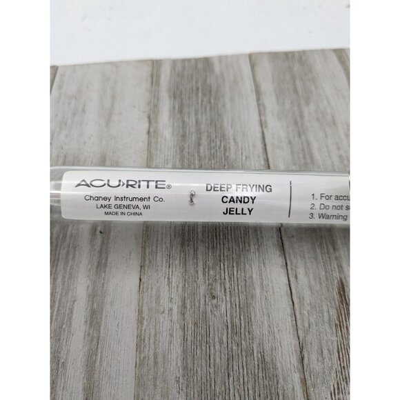 Vintage Chaney Acu-Rite Temp Candy #1Icing Deep Fat Kitchen Craft Thermometer 9" - Picture 5 of 7